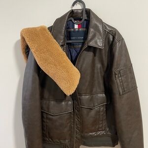 Tommy Hilfiger Dark Brown Bomber Jacket